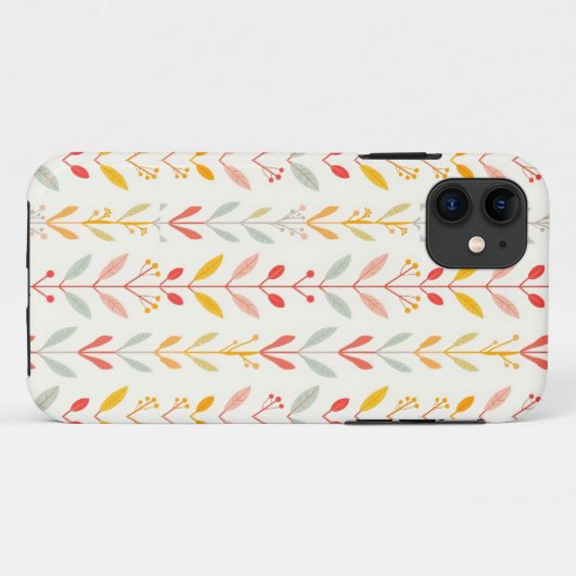 Gedempte strepen van de Herfst Case-Mate iPhone Case (Achterkant (horizontaal))
