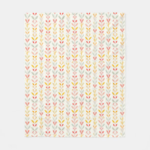 Gedempte strepen van de Herfst Fleece Deken
