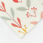 Gedempte strepen van de Herfst Fleece Deken (Hoek)