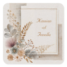 Gedempte Taupe Terracotta Botanische Bruiloft