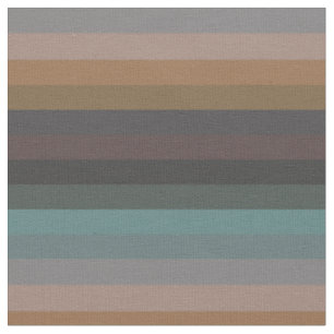 Gedempte Teal & Camel Kust Neutalen Stof