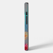 Gedempte tonen abstracte zonnebloemen Case-Mate iPhone case (Achterkant / Links)