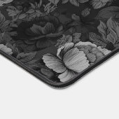Gedempte tonen van Grijze Bloemen Bureaumat (Hoek)