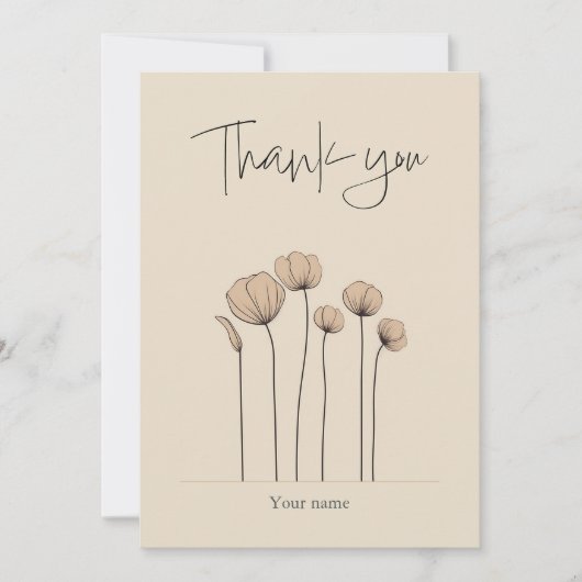 Gedempte tonen vrijgezellenfeest bedankkaart (Voorkant)