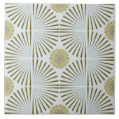 Gedempte tribal geometrisch tegeltje (Voorkant)