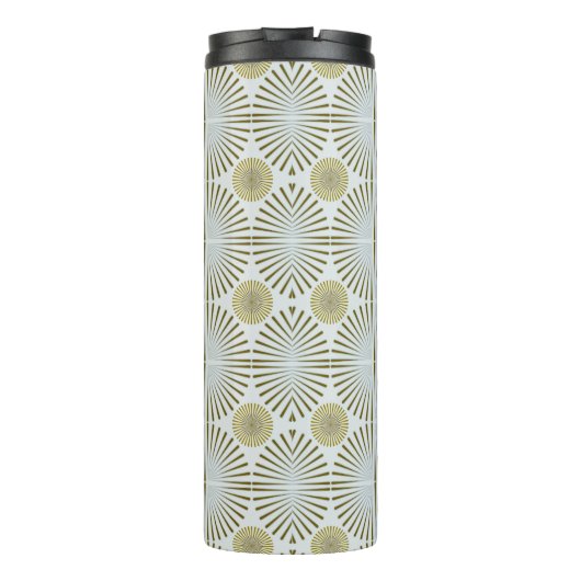 Gedempte tribal geometrisch thermosbeker (Achterkant)