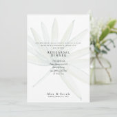 Gedempte tropische bruiloft repetitie kaart (Staand voorkant)