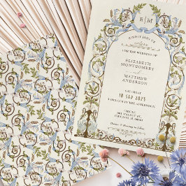 Gedempte Victoriaans Royal Elegance bruiloft uitno Kaart