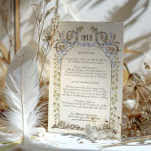Gedempte Victoriaans Royal Wedding Detail Kaart El