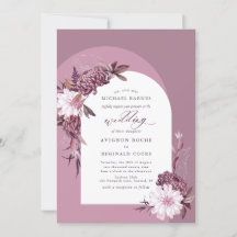 Gedempte Violet Dusty Paarse Bloemboog Wedding