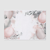 Gedempte waterverf paaseieren met bloemen tissuepapier (Voorkant)