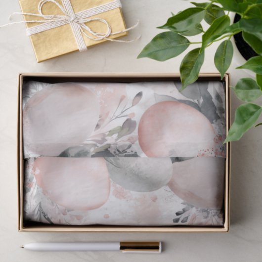 Gedempte waterverf paaseieren met bloemen tissuepapier (Geschenk)