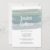 Gedempte Waterverf Penseelstreek Vrijgezellenfeest Kaart (Voorkant)