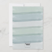 Gedempte Waterverf Penseelstreek Vrijgezellenfeest Kaart (Achterkant)