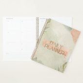 Gedempte waterverftextuur & minimalistische botani planner (Display)