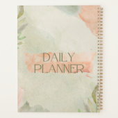 Gedempte waterverftextuur & minimalistische botani planner (Achterkant)