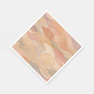 Gedempte woestijnzonsondergang Abstract papieren s Servet