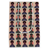 GedempteKleur Afrofuturistische Koningen Medium Cadeauzakje (Achterkant)