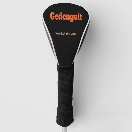 Gedengelt golfheadcover (Voorkant)