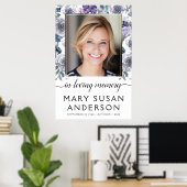 Gedenk Foto Rozen Welkom Bord Poster (Thuiskantoor)