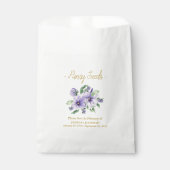 Gedenk Violet Zaad Funeral  Bedankzakje (Voorkant)