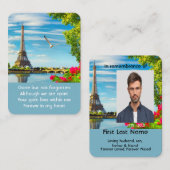 Gedenkbeeldig gebed Seine Paris Eiffeltoren Visitekaartje (Voorkant / Achterkant)
