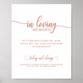 Gedenkbord 'Ter liefdevolle herinnering' met namen Poster (Voorkant)