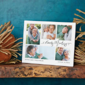 Gedenkcollage met foto's als aandenken fotoplaat (Zijkant)