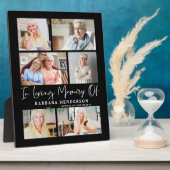 Gedenkcollage met foto's ter nagedachtenis fotoplaat (Zijkant)