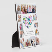 Gedenkcollage met vlindermotief fotoplaat (Zijkant)