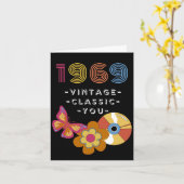 gedenkdag 1969 Retro Design for Friend Kaart (Gele Bloem)