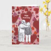 gedenkdag ouder paar kaart (Gele Bloem)