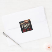 Gedenkdag Vierkante Sticker (Envelop)