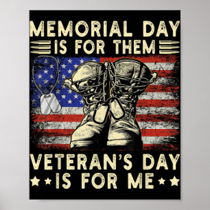 Gedenkdag voor hen Veteranendag voor mij Veter Poster