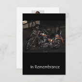 Gedenkdienst Nodig motorfiets uit Kaart (Voorkant / Achterkant)