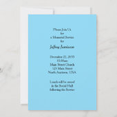 Gedenkdienst, turquoise stroom, rode rotsen kaart (Achterkant)