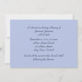 Gedenkdienst Watervallandschap Kaart (Achterkant)