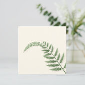 Gedenkens Karte Farnblattes Kaart (Staand voorkant)