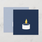 Gedenkens Karte Kerze Kaart (Voorkant / Achterkant)