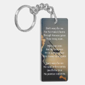 Gedenkfoto Christelijke piloot Vliegtuig Vliegen Sleutelhanger (Voorkant Links)