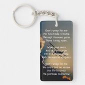 Gedenkfoto Christelijke piloot Vliegtuig Vliegen Sleutelhanger (Voorkant)