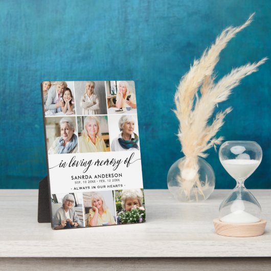Gedenkfoto Collage Fotoplaat (Zijkant)