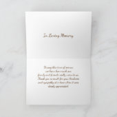 Gedenkfoto Dank je wel kaart (Binnen)