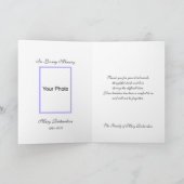 Gedenkfoto Dank u kaart - Lilacs (Binnen)