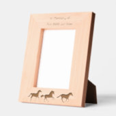 Gedenkfoto Gebedspaard Western Gegraveerde Lijstjes (Links)