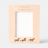 Gedenkfoto Gebedspaard Western Gegraveerde Lijstjes (Voorkant)