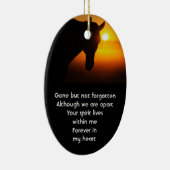 Gedenkfoto Gebedspaard Western Keramisch Ornament (Rechts)