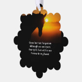 Gedenkfoto Gebedspaard Western Ornament Kaart (Links)