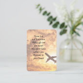 Gedenkfoto Keepsake Vliegtuigpiloot Visitekaartje (Staand voorkant)