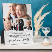 Gedenkfoto marmer in liefdevolle herinnering fotoplaat (Zijkant)